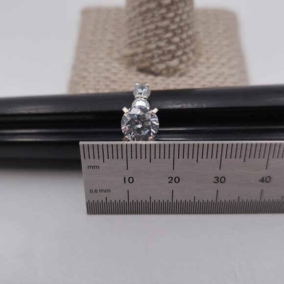 Size 7 Sterling Silver Brilliant Quality Cubic Zirconia Gems Ring A3061 - Picture 8 of 9